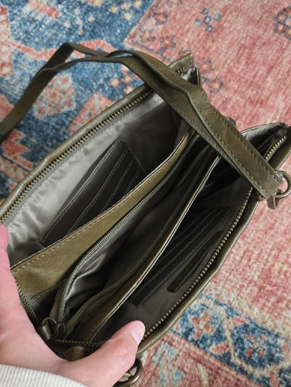Lucky Brand Olive Crossbody Shoulder Bag
